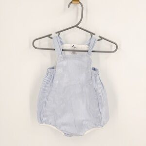 Petit Bateau Blue Romper with Vintage Bubble Silhouette
